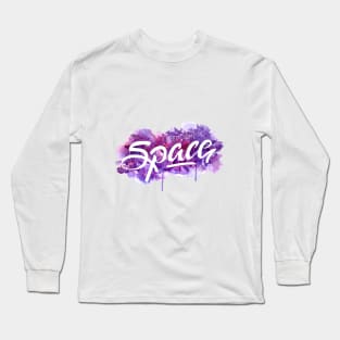 I Need Some Space Watercolour Hand Lettering Long Sleeve T-Shirt